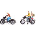 15904 Motorradfahrer, 3 Figuren mit Motorrädern Thumbnail 1