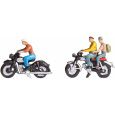 36904 Motorradfahrer, 3 Figuren mit Motorrädern Thumbnail 1