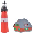 39166 Leuchtturm Hörnum Sylt mit Nebengebäude Thumbnail 2