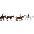 36630 Reiter, 4 Figuren + 4 Pferde Thumbnail 1