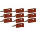 3054 10 Bananenstecker 2,5mm, braun Thumbnail 1