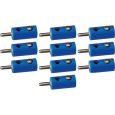 3055 10 Bananenstecker 2,5mm, blau Thumbnail 1