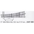 4207000 H0m Elektrische Weiche links 12', 162,3mm, R515 Thumbnail 1