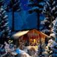 1085 Winterhütte mit Beleuchtung Thumbnail 1