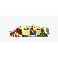 33244 Taxi Ford Transit + Taxifahrer u. Fahrgäste Thumbnail 1