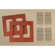 80503 2 Wände 2325A rot, Industriefenster (H0) Thumbnail 1
