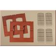 80504 Wände 2326B rot, Industriefenster H0 (2 Stück) Thumbnail 1