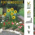 1232 Sonnenblumen und Rosen, fertig montiert Thumbnail 1