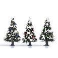 6464 Verschneite Weihnachtsbäume, 3 Stück