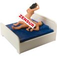 1504 H0 Sexy Liebespaar im Bett, bewegt Thumbnail 1