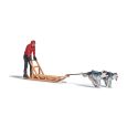 7816 Hundeschlitten mit Fahrer und zwei Huskies Thumbnail 1