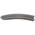 83774 Bettungsgleis grau BR 11-32kli: Gebogenes Pass-Stück, links, R 396 mm Thumbnail 1