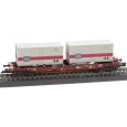 18154 Taschenwagen Sdkms 707 der DB, beladen mit zwei Containern, Ep. IV Thumbnail 1