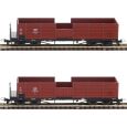 05924 Güterwagenset der DR, bestehend aus zwei offenen Güterwagen OO, Ep. III Thumbnail 1