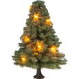 22111 Beleuchteter Weihnachtsbaum grün, 5 cm hoch Thumbnail 1