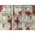 16360 H0 Am Fenster.6 unbemalte Miniaturen inkl Gardinen Thumbnail 2