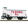 54619 Gedeckter Güterwagen G02 Bier Tuborg mit Bremserhaus, Ep. III Thumbnail 1