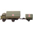 124064 IFA W50LA, Pritsche mit Anhänger, DRK, NVA Thumbnail 1