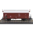 01032 Güterwagenset der DB mit 2 Schiebedach-/Schiebewandwagen Kmmgks, Ep. III Thumbnail 2