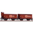 47033 2er Set Gedeckter Güterwagen G02 "Fortschritt", DR, Ep. III Thumbnail 1