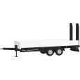 076913 LKW Tieflade-Tandemanhänger mit Auffahrrampen (weiß) Thumbnail 1