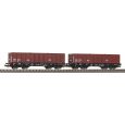 58272 2er Set offener Güterwagen 401zk PKP VI Thumbnail 1