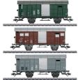 46568 Güterwagen-Set mit gedeckten Güterwagen K3, Ep, III Thumbnail 1