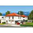 38336 Kubushaus Mia mit Carport - Polyplate Bausatz Thumbnail 3