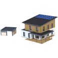 38337 Kubushaus Saskia mit Carport - Polyplate Bausatz Thumbnail 2