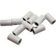 51404 Querlochstecker Buchse Kupplung Muffe 2,6mm, weiß (10 Stück) Thumbnail 1