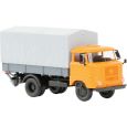 121044-15 IFA W50L Holzpritsche, Plane und Ladebordwand (pastellorange) Thumbnail 1