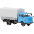 121047-03 IFA W50L Speditionskabine, Holzpritsche, Plane (hellblau) Thumbnail 1