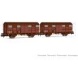 HN6570 2-tlg. Set Gedeckte Güterwagen Kv Permaplex, SNCF, Ep. III Thumbnail 1