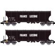 HN6619 2-tlg. Set Schwenkdachwagen "France Luzerne", SNCF, Ep. IV Thumbnail 1