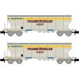 HN6620 2-tlg. Set Schwenkdachwagen "Transcéréales S.H.G.T. Roq.", SNCF, Ep. IV Thumbnail 1