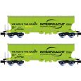 HN6625 2-tlg. Set Schwenkdachwagen, CZ-Interfracht, Ep. VI Thumbnail 1