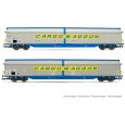 HR6599 2-tlg. Set Schiebewandwagen "Cargowaggon", DB, Ep. IV Thumbnail 1