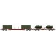 HR6612 2-tlg. Set Flachwagen, FS, Ep. IV-V (mit Beladung) Thumbnail 1