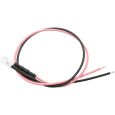 51240 LED 5mm klar mit Anschlusskabel und Widerstand, pink (10 Stück) Thumbnail 1