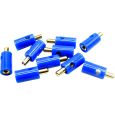 51397 Querlochstecker Bananenstecker 2,6mm blau (10 Stück) Thumbnail 1