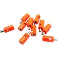 51400 Querlochstecker Bananenstecker 2,6mm orange (10 Stück) Thumbnail 1