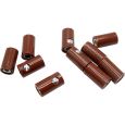 51402 Querlochstecker Buchse Kupplung Muffe 2,6mm braun (10 Stück) Thumbnail 1