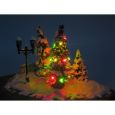 51293 Weihnachtsbaum mit Schnee und Lichterkette beleuchtet (gelb/grün/rot) Thumbnail 1