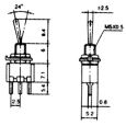 51025 Kippschalter 3-polig EIN / EIN 2 Stellungen 250V 1A (10 Stück) Thumbnail 2