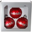 12427 Weihnachtskugeln groß, rot (3er Box) Thumbnail 1