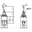 51026 Miniatur Kippschalter 6-polig EIN / AUS / EIN, 3 Stellungen (10 Stück) Thumbnail 2