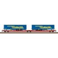 24470 H0 Doppel-Taschenwagen Sdggmrss 738, DBAG, Ep.VI 'LKW WALTER' Thumbnail 1