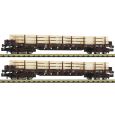 6660048 N 2er Set Rungenwagen Rs mit Holzladung, ÖBB, Ep.V Thumbnail 1