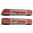 6200066 H0 2er Set Doppelstockwagen mit Steuerwagen, DBAG, DC-Digital Thumbnail 1