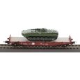70055 H0 2er Set Schwerlastwagen Rmms 3960 mit zwei Panzern, DR, Ep.IV Thumbnail 2